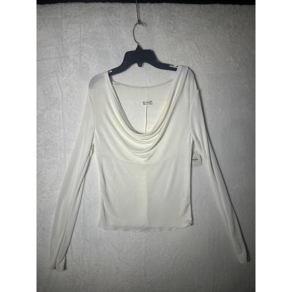 NWT Intimately Freeโ People Ivory Carrie Cowl Neck Layering Top Size M